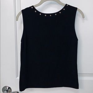 JAC Black snap detail tank sleeveless Women’s Lg